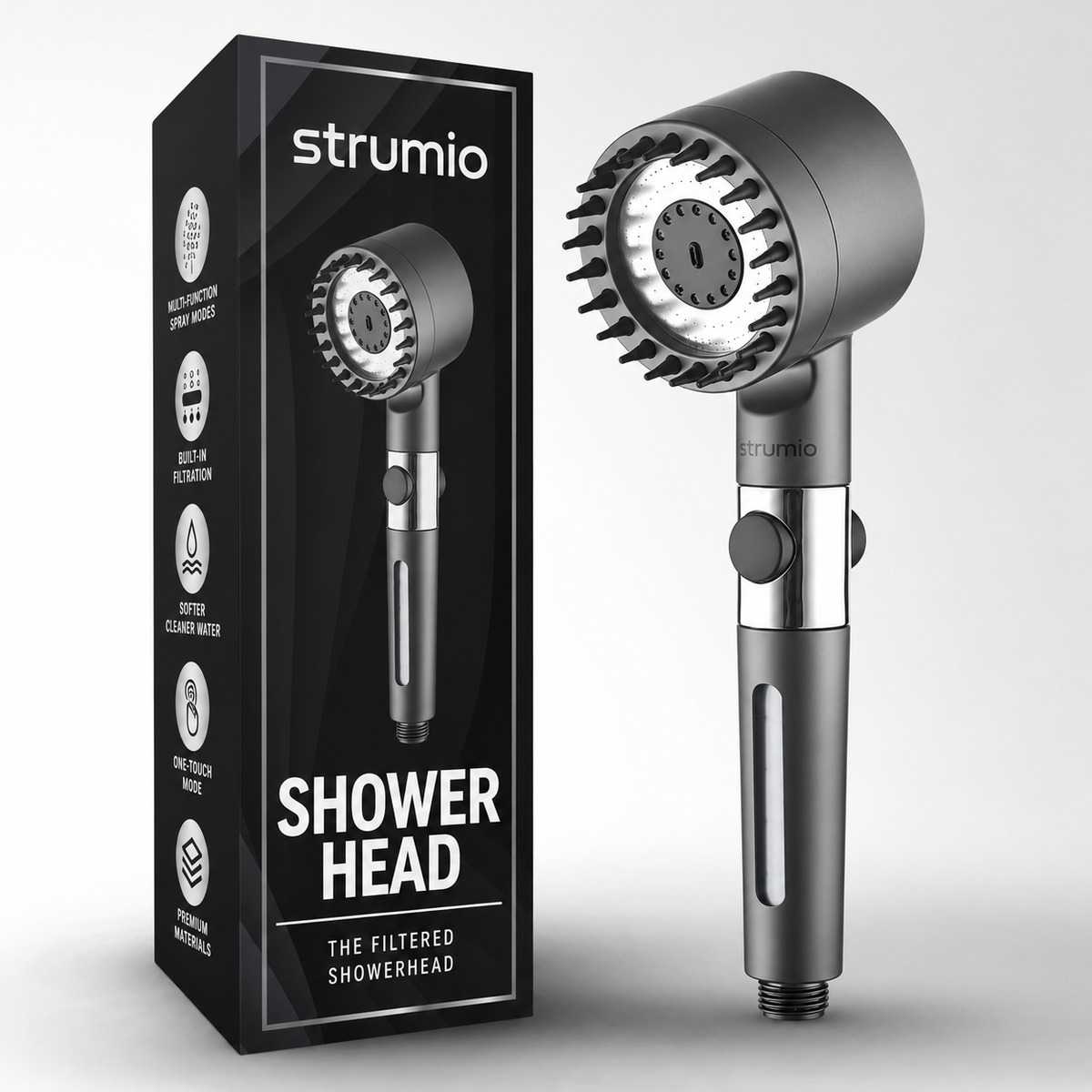 Strumio™ - Słuchawka Prysznicowa z Filtrem